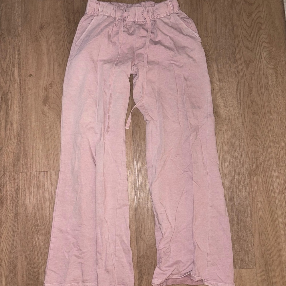 Urban Outfitters Light Pink Wide-Leg Pants